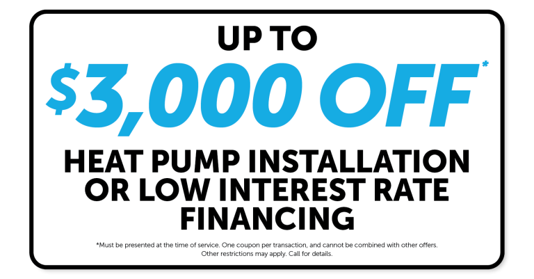 Up To $3000 Off Heat Pump Installation